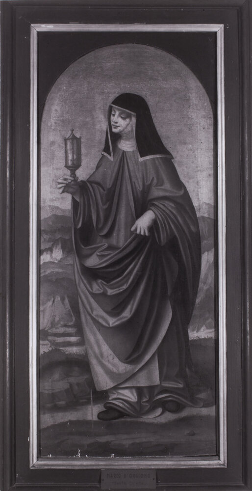 Milan, Archbishop's Curia, Marco D'Oggiono, Santa Chiara, Painting on panel