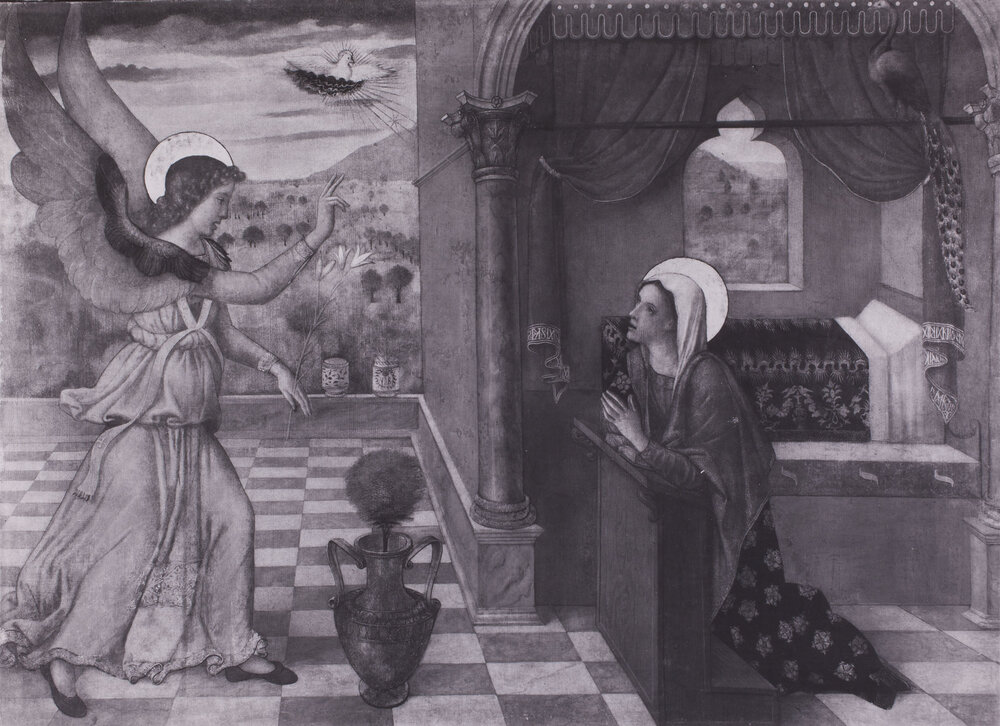 Torino, Galleria Sabauda, Jacopo Bellini, Annunciazione, Dipinto su tela