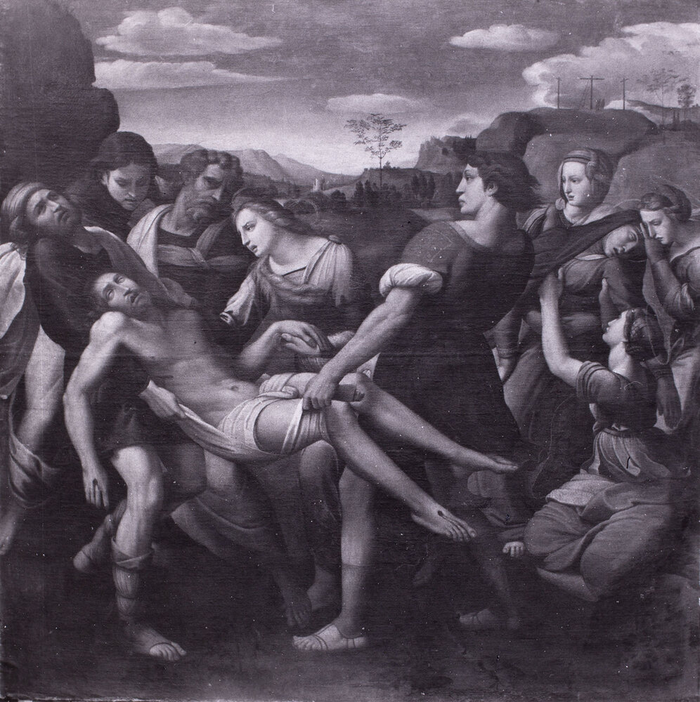 Torino, Galleria Sabauda, Francesco Penni, Deposizione, Dipinto su tela