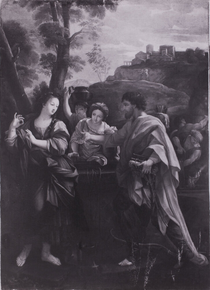 Torino, Galleria Sabauda, Carlo Maratta (copia), Rebecca al pozzo, Dipinto su tela