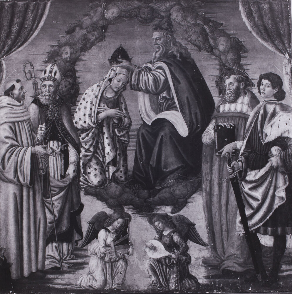 Torino, Galleria Sabauda, Francesco Botticini, Incoronazione della Vergine, Dipinto su tavola