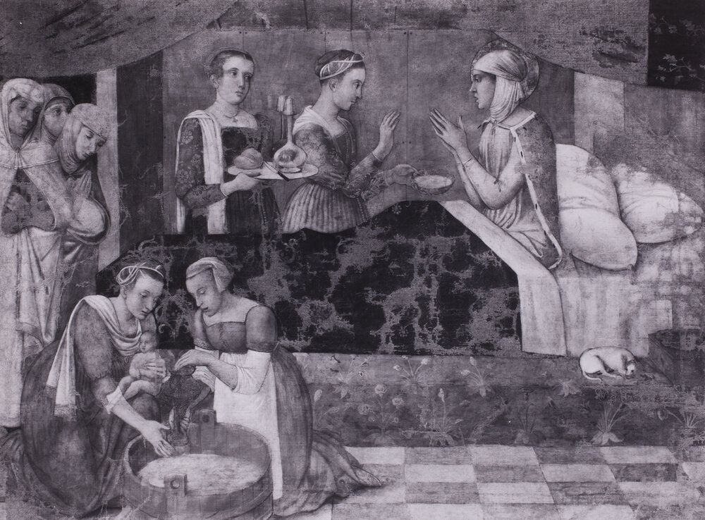 Torino, Galleria Sabauda, Jacopo Bellini, Natività, Dipinto su tela