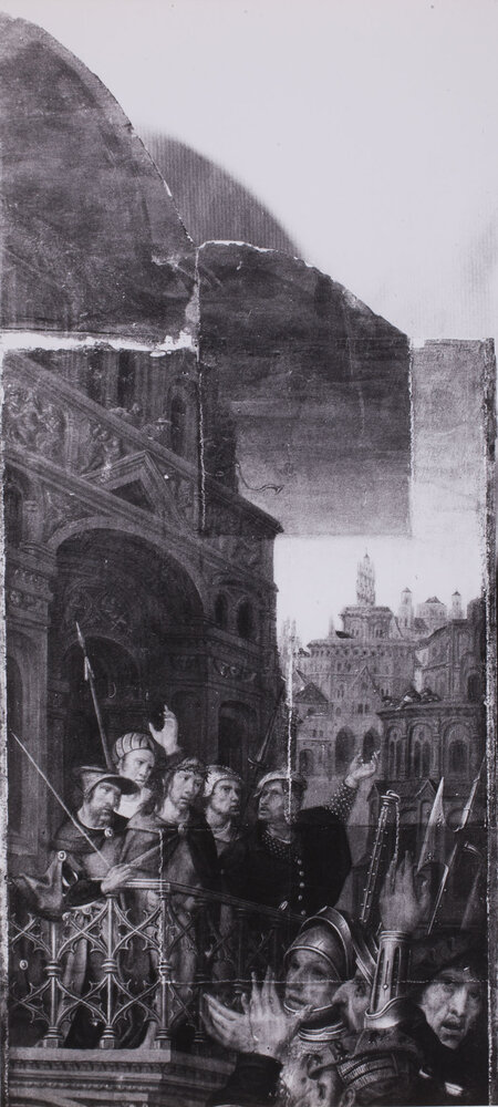 Torino, Galleria Sabauda, Cornelis Engebrechtsz, Trittico, Crocefissione, Dipinti su tavola