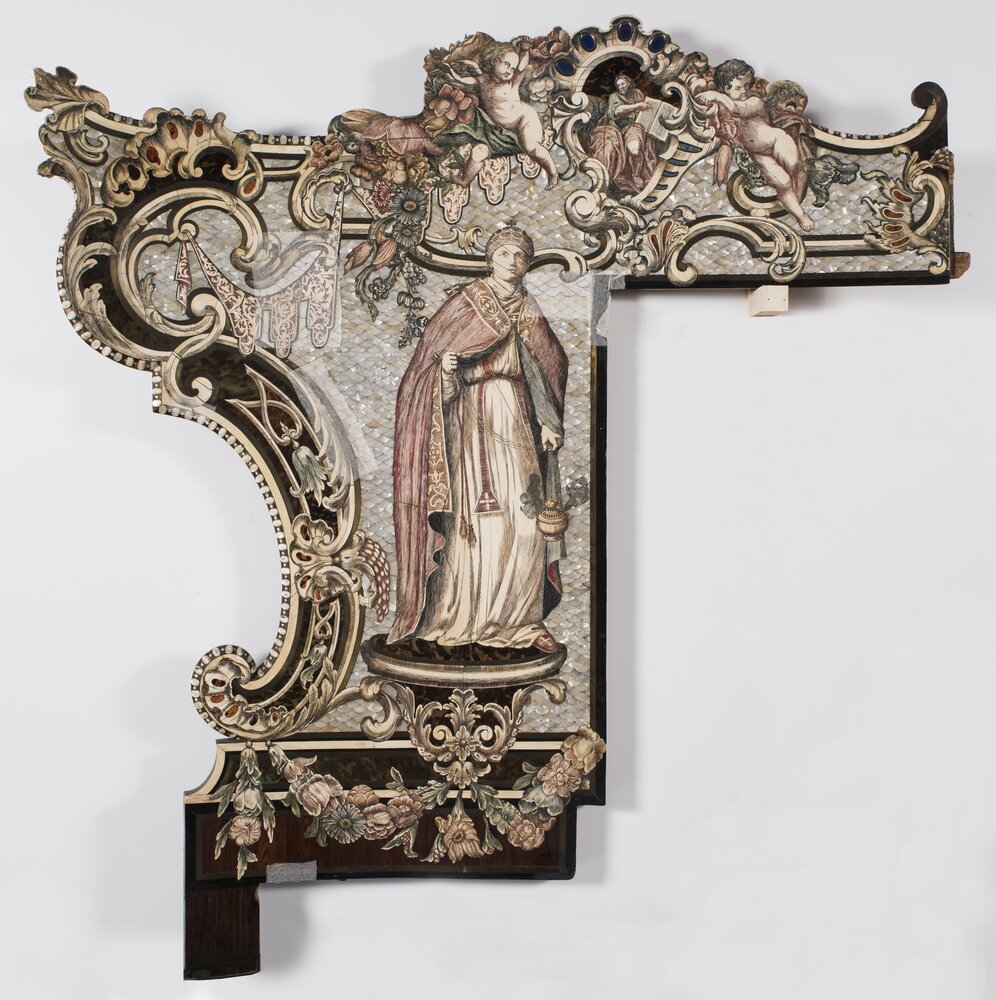Torino, Chiesa di S. Filippo Neri, P. Piffetti, Paliotto, laterale sinistro - prima del restauro