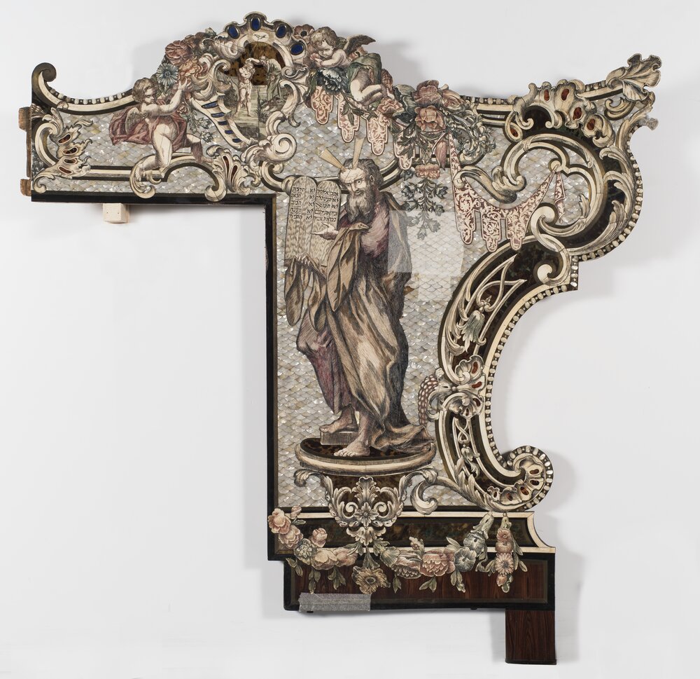Torino, Chiesa di S. Filippo Neri, P. Piffetti, Paliotto, laterale destro - prima del restauro