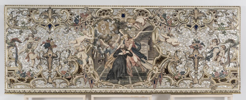 Torino, Chiesa di S. Filippo Neri, P. Piffetti, Paliotto - dopo il restauro