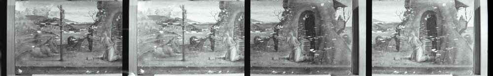 Milan, Pinacoteca di Brera, Lazzaro Bastiani, Scenes from the life of St. Jerome, Paintings on panel