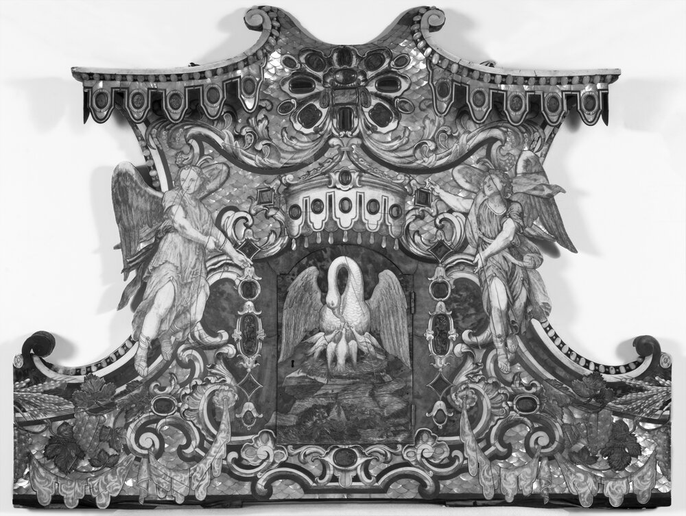 Torino, Chiesa di S. Filippo Neri, P. Piffetti, Paliotto - analisi infrarosso (950 nm)
