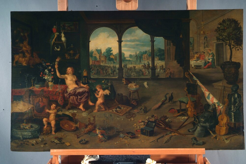 Galleria Sabauda, J. Brueghel, P. P. Rubens, The vanity of human life inv. 307 - analysis ld