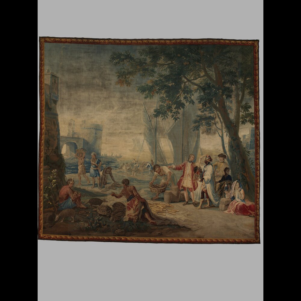 21mc022-MT-2008_Turin, Galleria Sabauda, F. Van Der Borght, L'America (tape), inv. 766